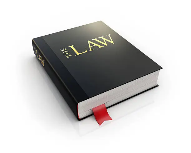 Photo of law book 3d icon