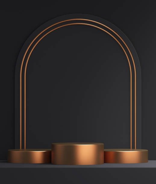 istock 3d podium product black and gold mockup with abstract background 3d render illustration 1712554791