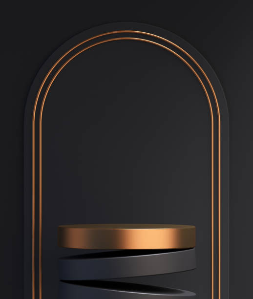 istock 3d podium product black and gold mockup with abstract background 3d render illustration 1712554794