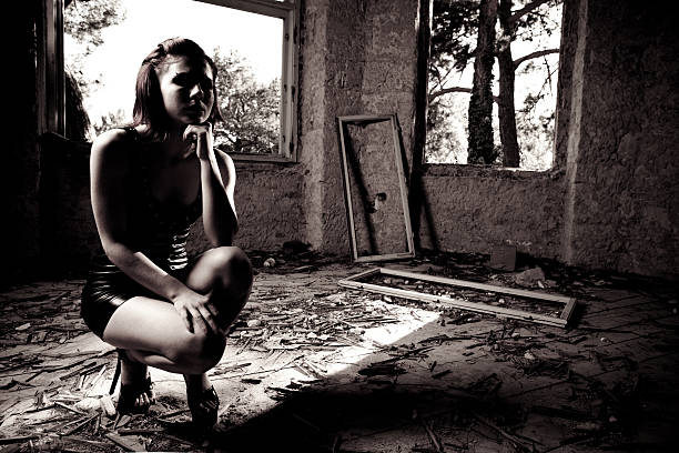 istock Woman in abandoned building 171255753