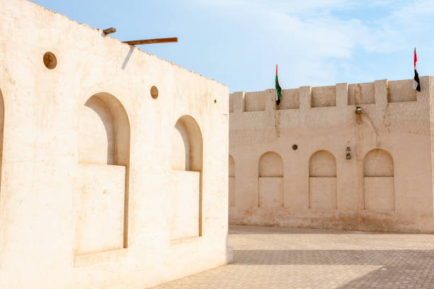 Traditional arabic architecture Alleys and views in the Sharjah Heritage Area, sharjah city stock pictures, royalty-free photos & images