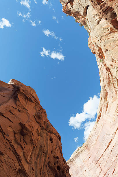 istock wild west  red rock  canyon below blue sky Utah USA 171257455