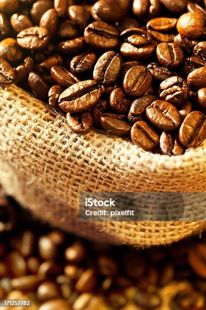 Coffee Beans Stock Photo - Download Image Now - Abstract, Backgrounds, Bag
