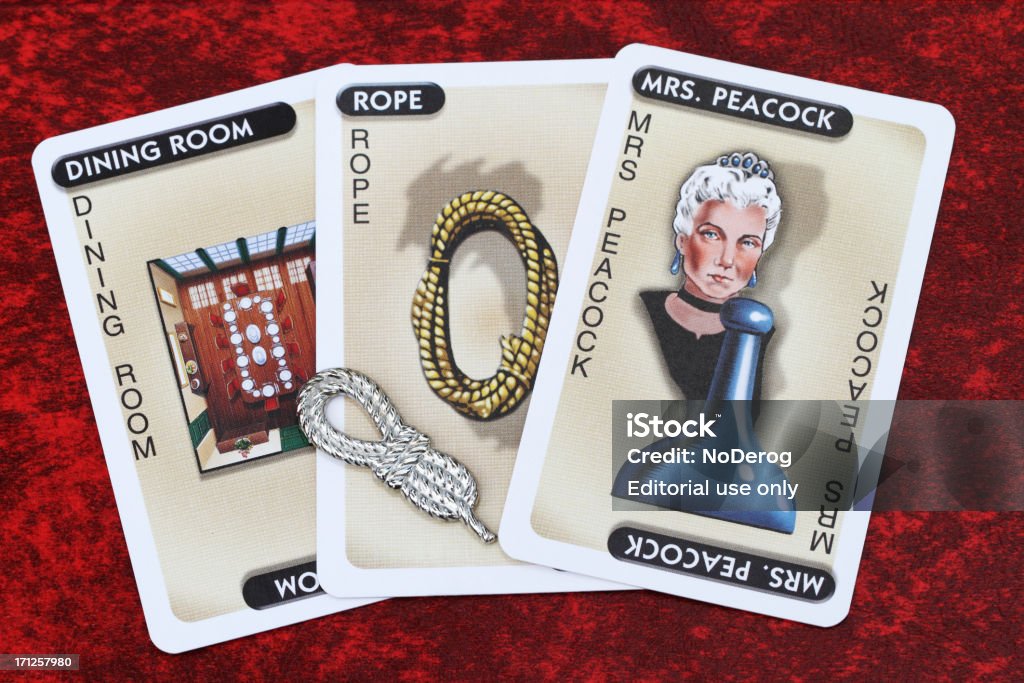 Clue ゲーム Mrs ピーコック - エディトリアルのロイヤリティフリーストックフォト