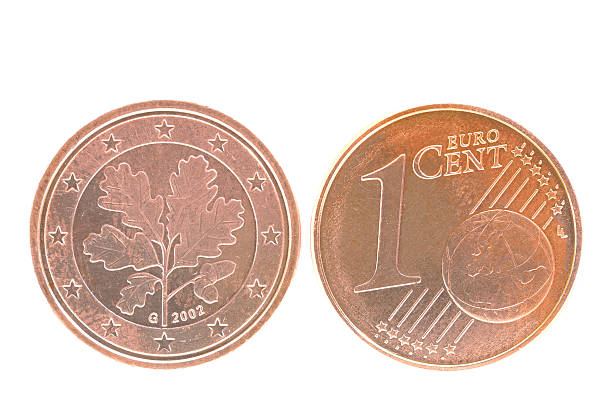 istock Front and back side of a one euro cent coin 171258049