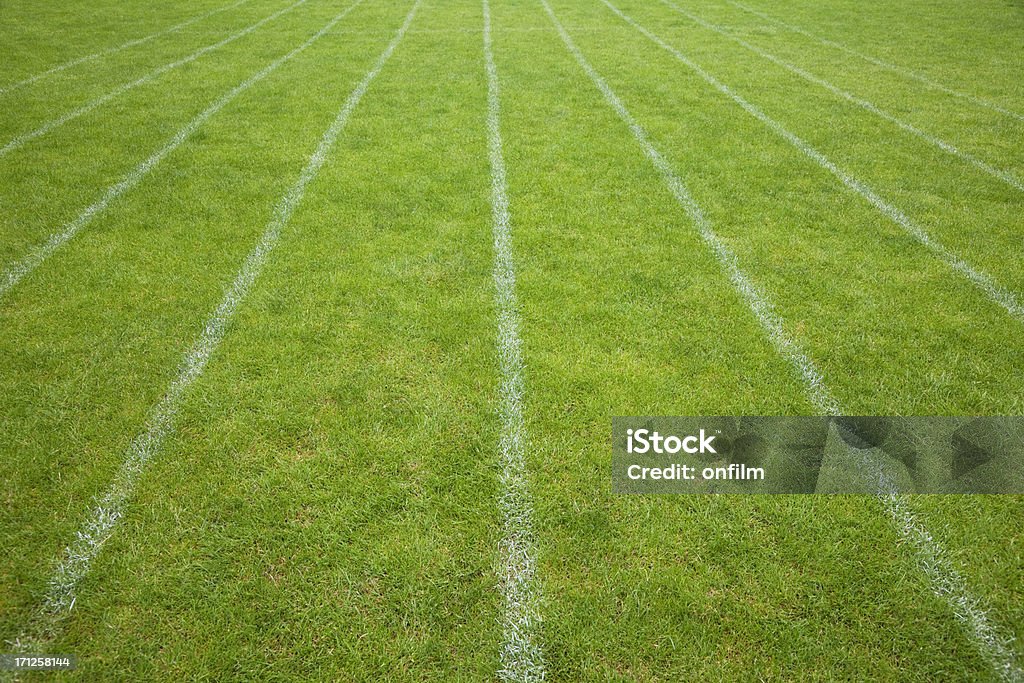 Herbe piste de course d'athlétisme - Photo de Couloir d'athlétisme libre de droits