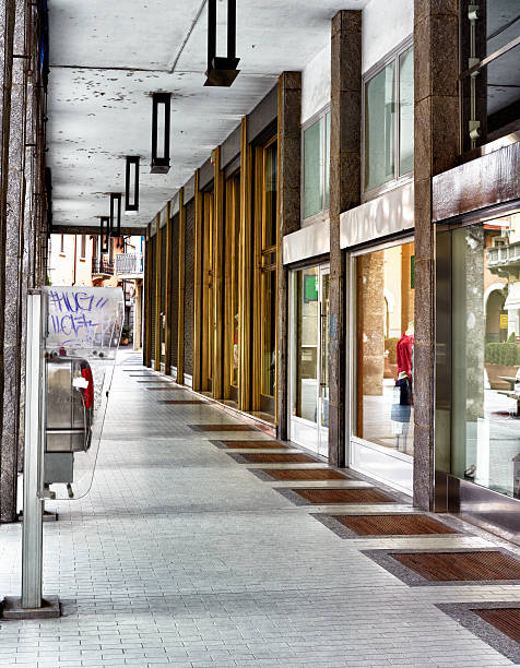istock Empty shopping Street. Color Image 171258625