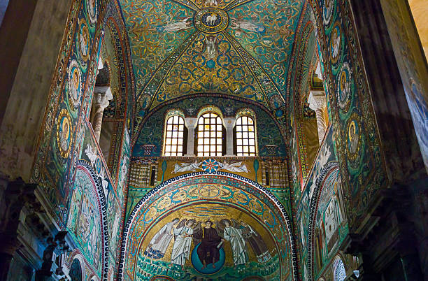 ravenna - indoors church emilia romagna europe stock-fotos und bilder