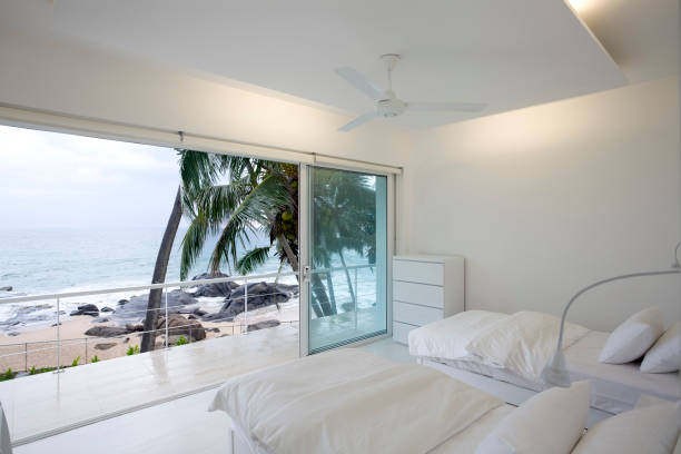 Ocean side house bedroom