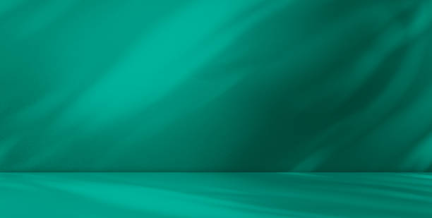 istock Green Shadow Background Product 3d Bg Light Leaf Wall Podium Abstract Leaves Minimal Table Presentation Summer Tropic,  Loft Backdrop Platform Pastel Gradient Two Tone Studio Floor Scene Bar 1712594988