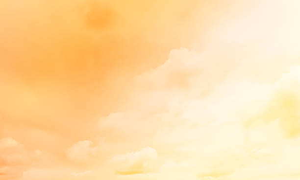 istock Orange Sky Pastel Cloud Summer Background Gradient Fantasy Winter Landscape Abstract Light Yellow Paint Autumn Landscape Cloudy View Romantic Twilight Atmosphere Beauty Scene Cute Texture Fun 1712595006