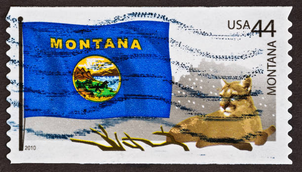 istock Montana State Flag Stamp 171259715