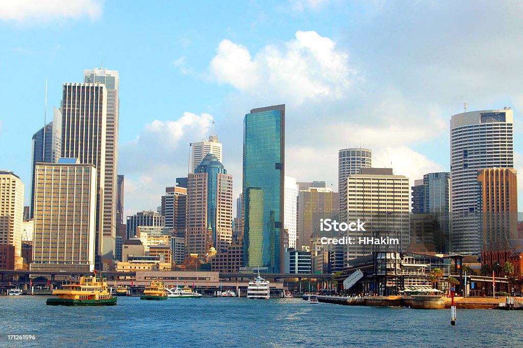 Sydney skyline von Circular Quay - Lizenzfrei Circular Quay Stock-Foto