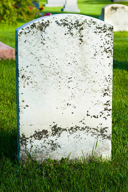 istock Blank Grave Stone in Cemetery 171262078