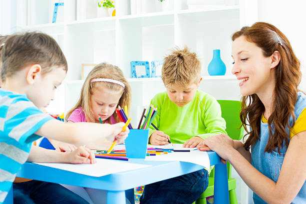 istock Children Coloring and Drawing. 171262581