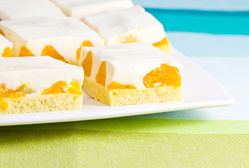 orange cheesecake dessert