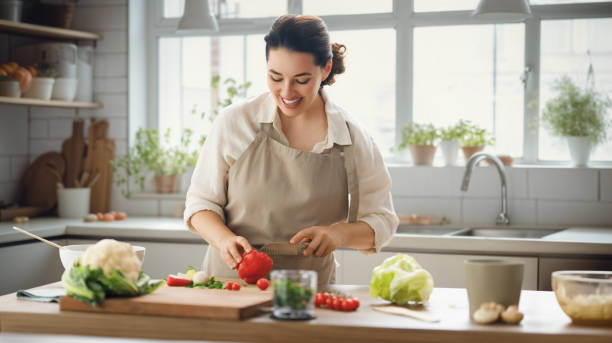 istock woman is preparing proper meal 1712631396