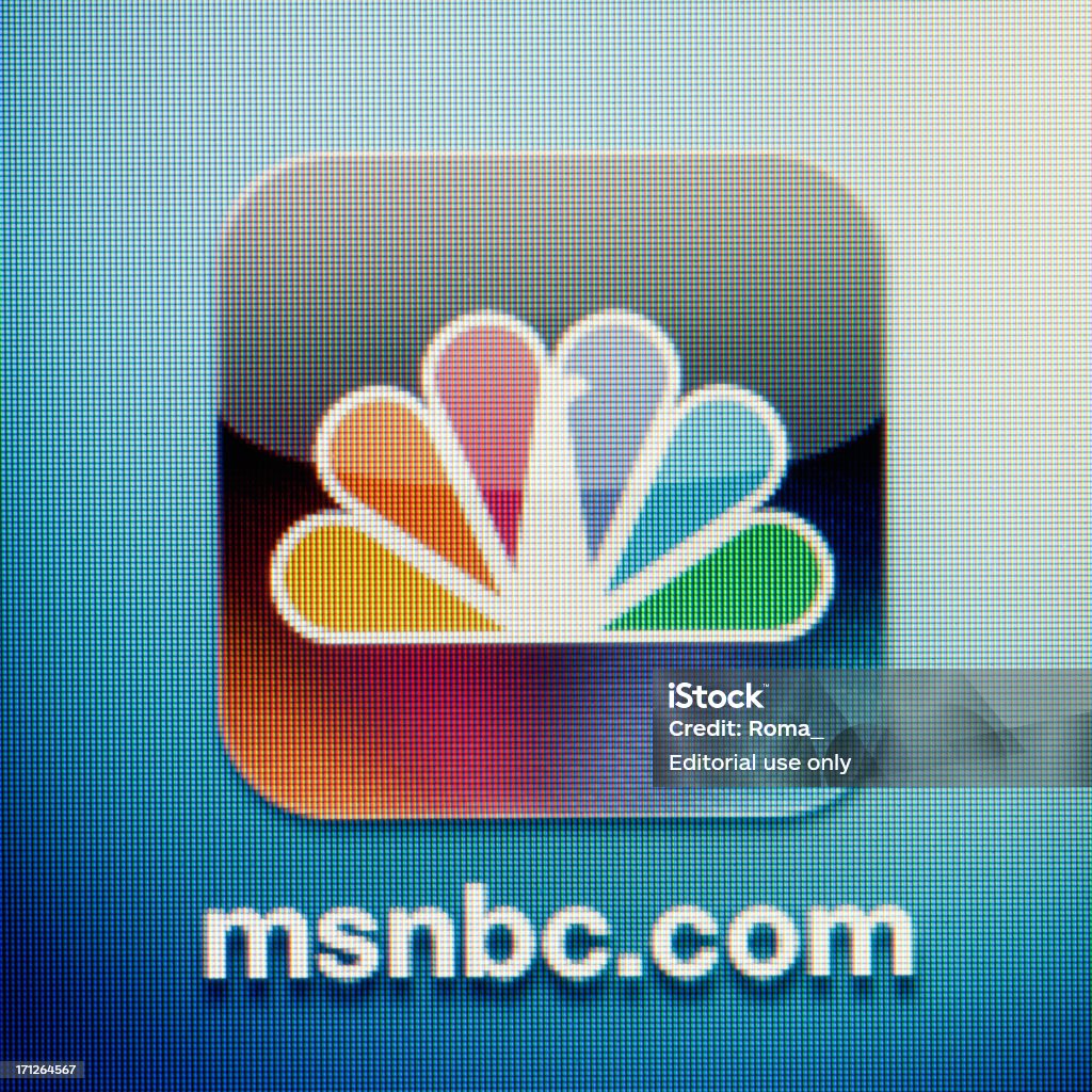 msnbc.com - Royalty-free Aplicação móvel Foto de stock