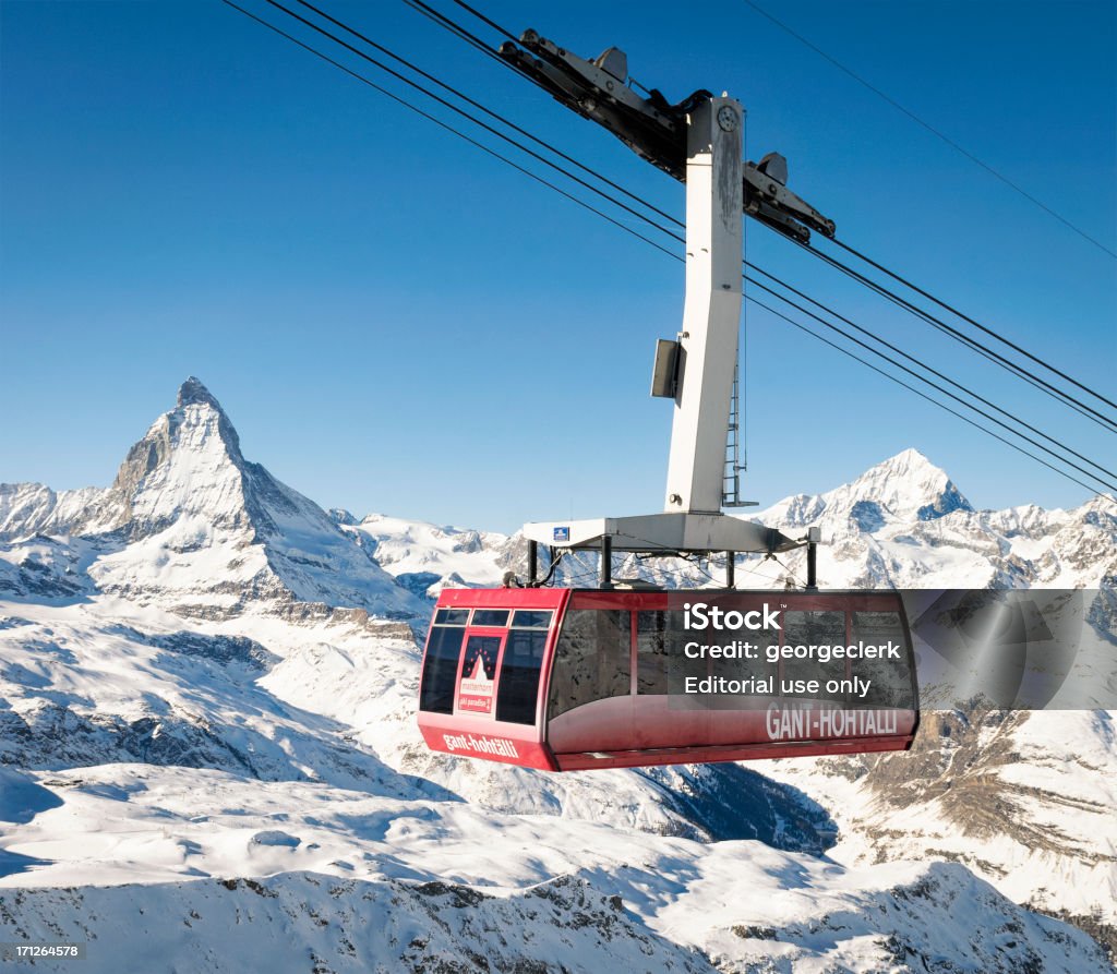 Zermatt Cable Car - Foto de stock de Suíça royalty-free