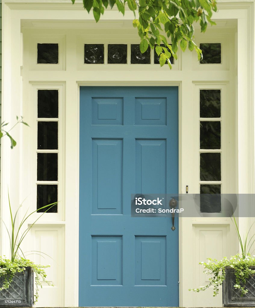 Turquesa de puerta - Foto de stock de Puerta principal libre de derechos