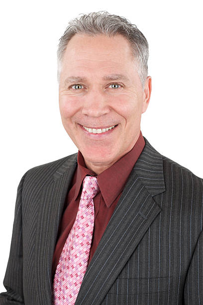 istock Smiling middle age man with fashionable suit and tie 171264829