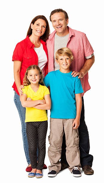 istock Perfect Family Portrait - Isolated 171265083
