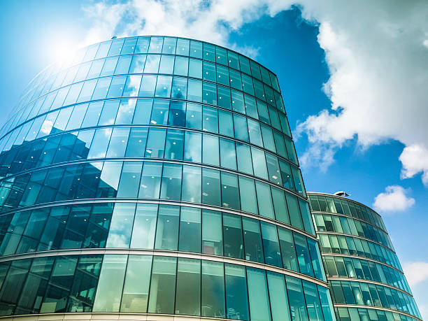 istock Contemporary architecture with clouds and reflection in London 171265376