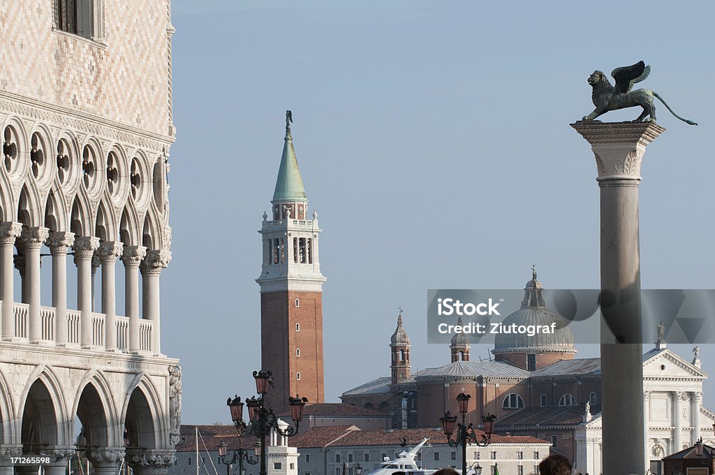 Blick von der Piazza San Marco und Venedig - Lizenzfrei Architektur Stock-Foto