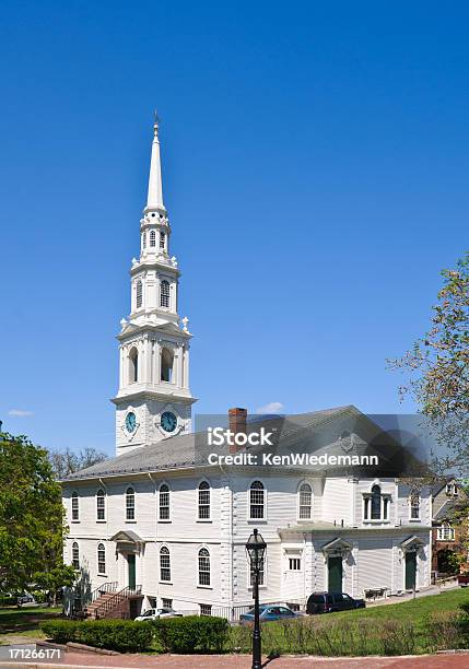 First Baptist Meetinghouse Stock Photo - Download Image Now - Architectural Feature, Architecture, Baptist