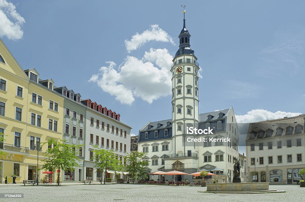 Rathaus von Gera/Thüringen Deutschland und Markt - Lizenzfrei Gera Stock-Foto