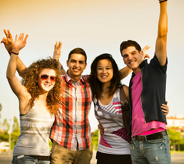 istock Happy friends smiling together 171266482