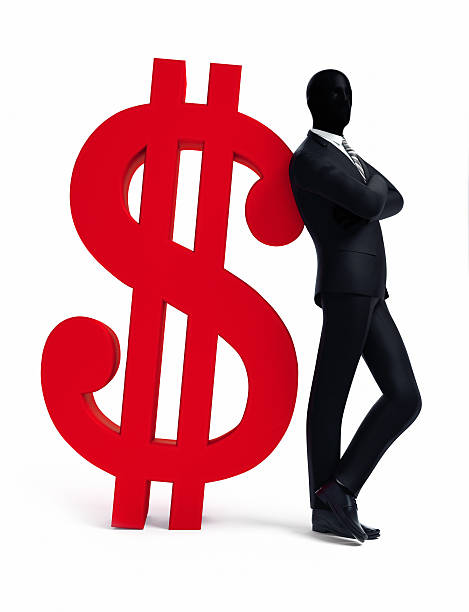 istock Businessman leaning on dollar 171266779