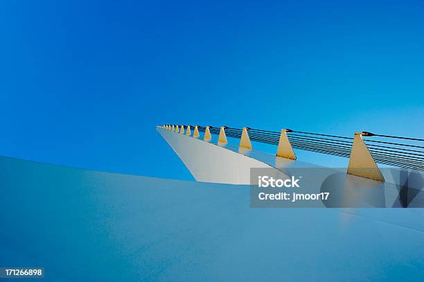 Top Of The Sun Dial Bridge In Redding California Closeup Stock Photo - Download Image Now