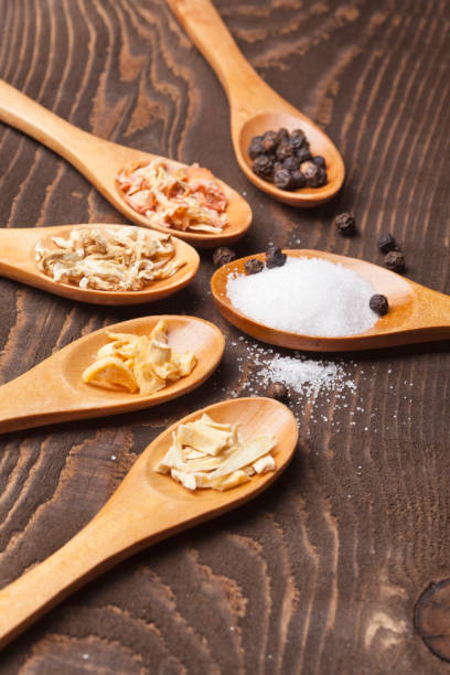 istock Spices in wooden spoons 171267144