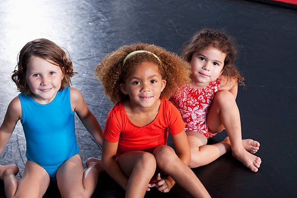 istock Little girls wearing leotards 171267319