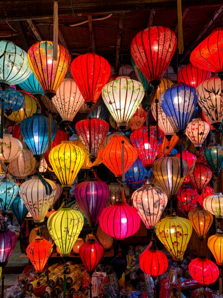 istock Beautiful colourful lantern in Vietnam 1712679319