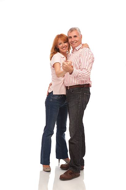 istock Happy mature couple dancing embraced 171268877