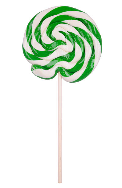 Peppermint Lollipop stock photo
