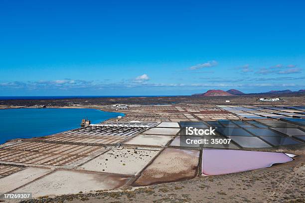 Salinas De Janubio Lanzarote - Fotografie stock e altre immagini di Salina - Salina, Salina artificiale, Campo