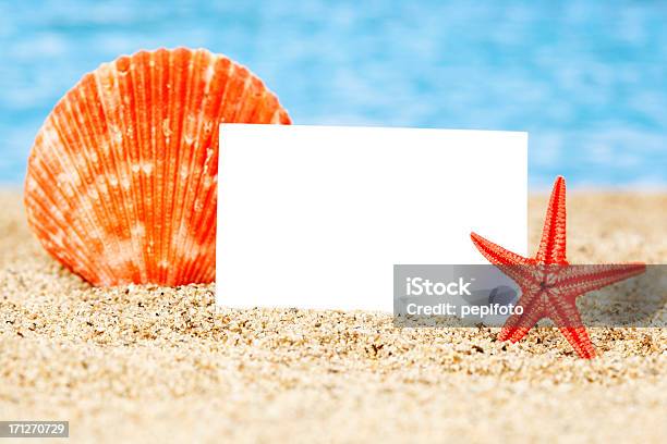 Foto de Em Branco Bordo e mais fotos de stock de Areia - Areia, Arranjo, Azul