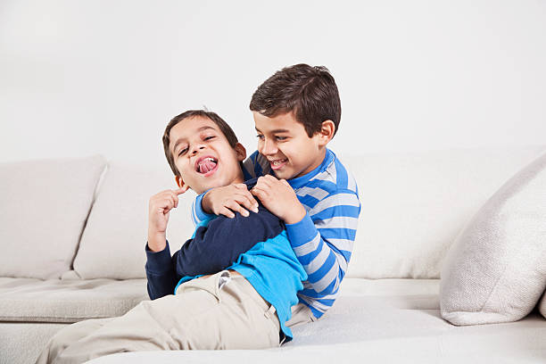 istock Twin boys acting goofy 171270797