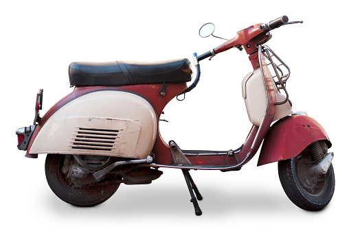 Old Moto Vespa brand.