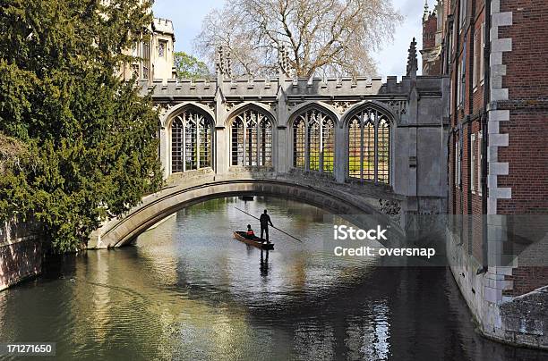 Cambridge University Bridge Stock Photo - Download Image Now - Cambridge - England, Punting, UK