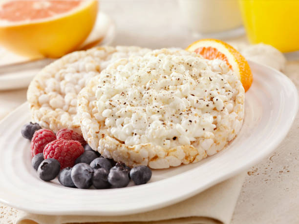 istock Rice Cakes Topped with Cottage Cheese 171271692