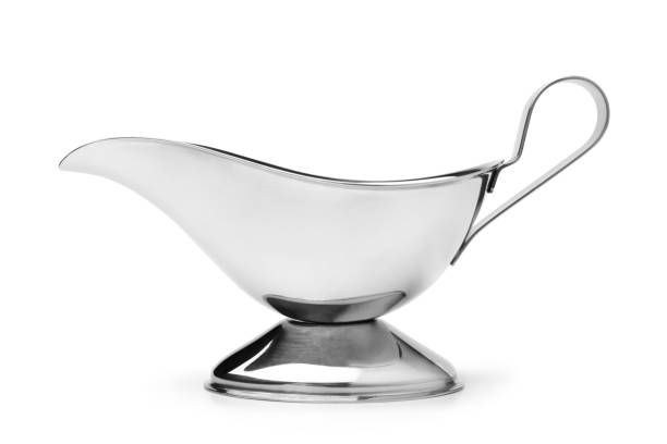 istock Stainless steel gravy boat 1712717294