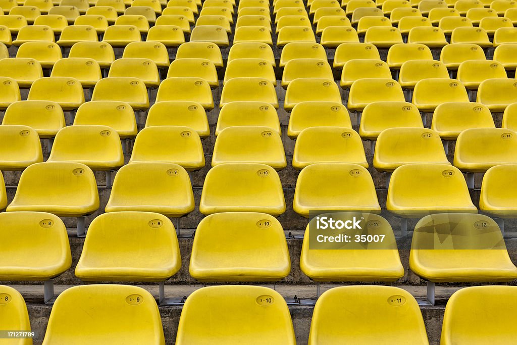 Estádio assentos - Foto de stock de Ninguém royalty-free