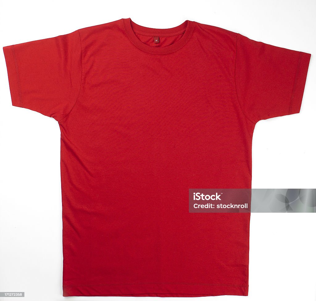 Red t-shirt on white background Red t-shirt on a white background T-Shirt Stock Photo