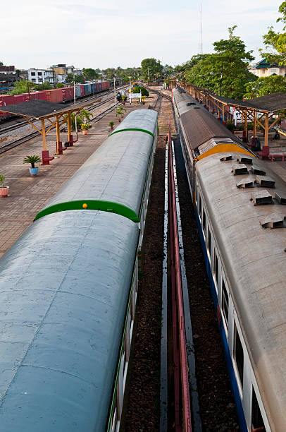 istock Trains at station in Surat Thani, Thailand 171272605