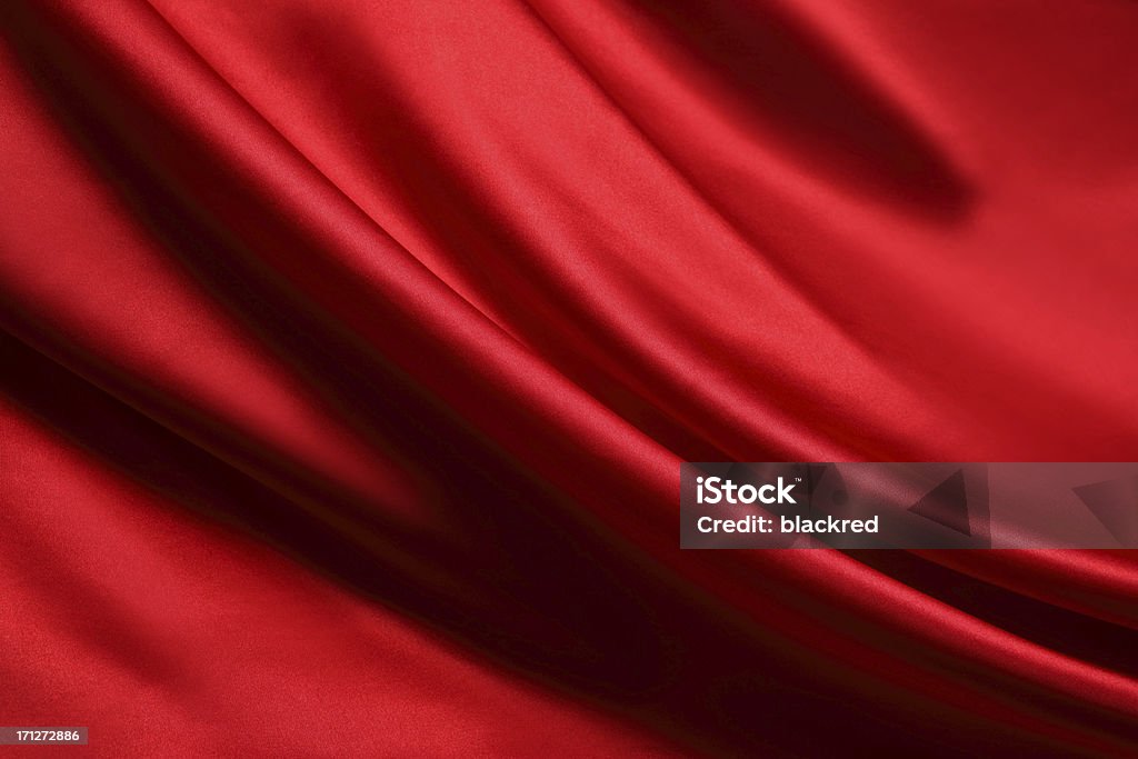 Fondo de seda rojo - Foto de stock de Rojo libre de derechos