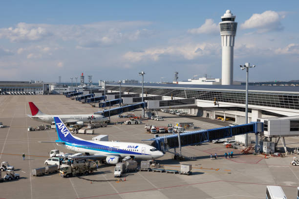 aeroporto internacional de chubu centrair - chubu centrair international airport - fotografias e filmes do acervo